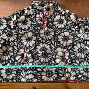 Floral Black and Cream pullover